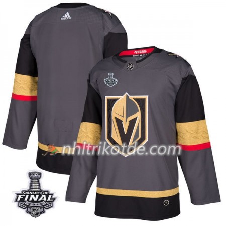 Vegas Golden Knights Trikot Blank 2018 Stanley Cup Final Patch Adidas Grau Authentic - Herren